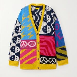 MOTHER Long Drop Cardigan - Happy And Sad - Small